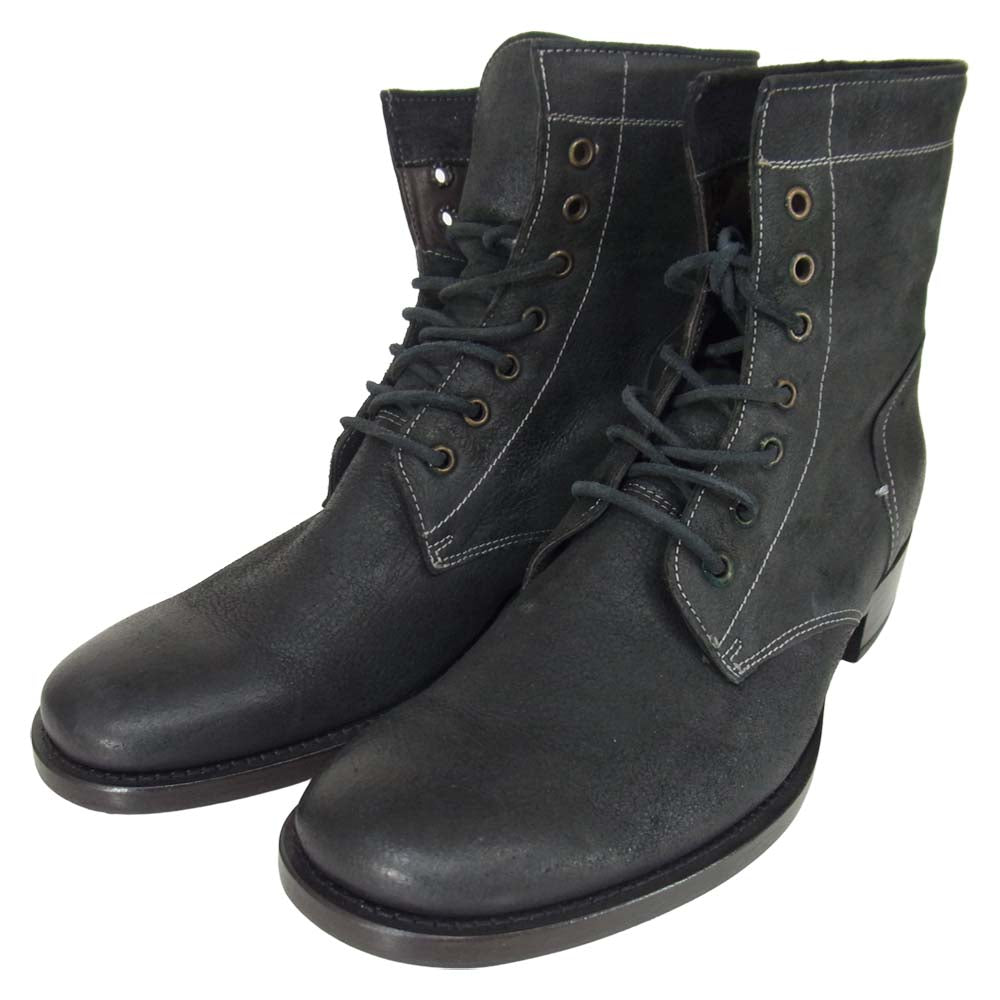 BUTTERO ブッテロ B1101 レースアップ ブーツ ブラック系 38【中古】