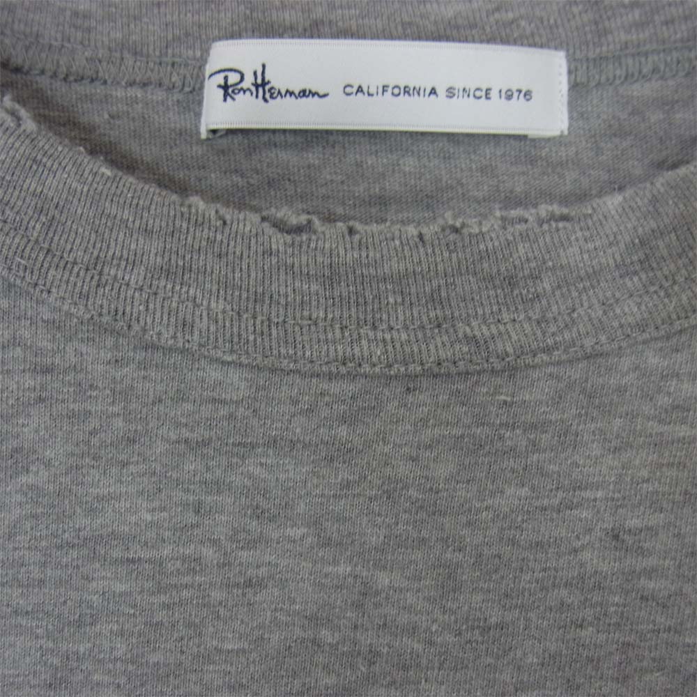 Ron Herman ロンハーマン ミッキー プリント 穴開き ダメージ 加工 Tシャツ グレー グレー系 M【中古】