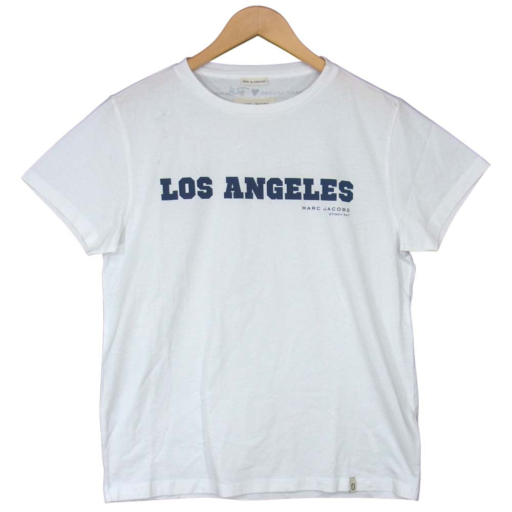 Ron Herman ロンハーマン 17SS × MARC JACOBS マークジェイコブス LOS ANGELES プリント Tシャツ ホワイト系 M【中古】