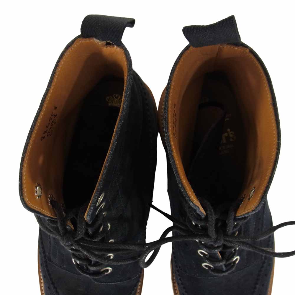 Tricker's トリッカーズ M2508 スエード カントリー ブーツ ブラック系 6.5【中古】