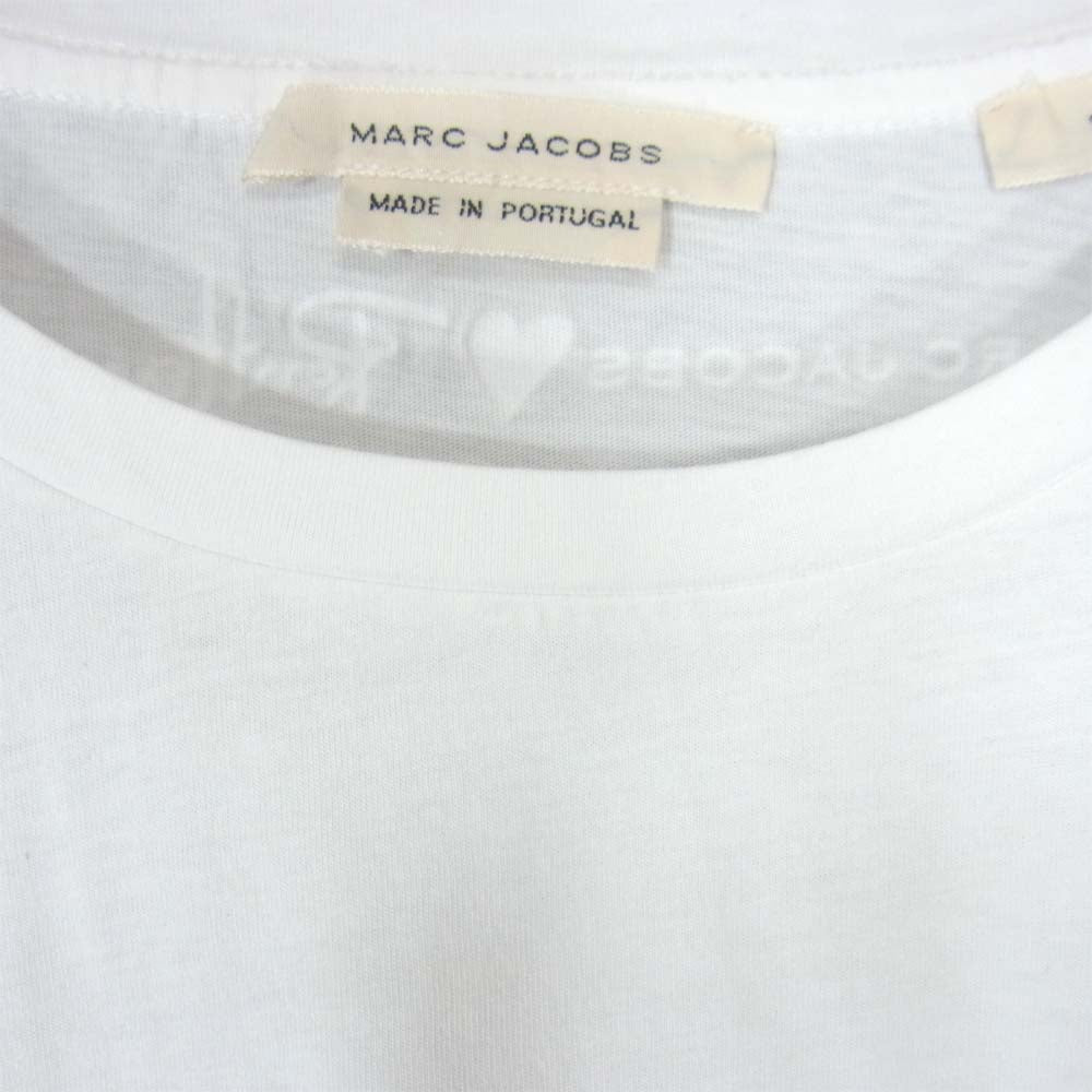 Ron Herman ロンハーマン 16SS × MARC JACOBS マークジェイコブス ロゴ 反転 プリント Tシャツ ホワイト系 S【美品】【中古】