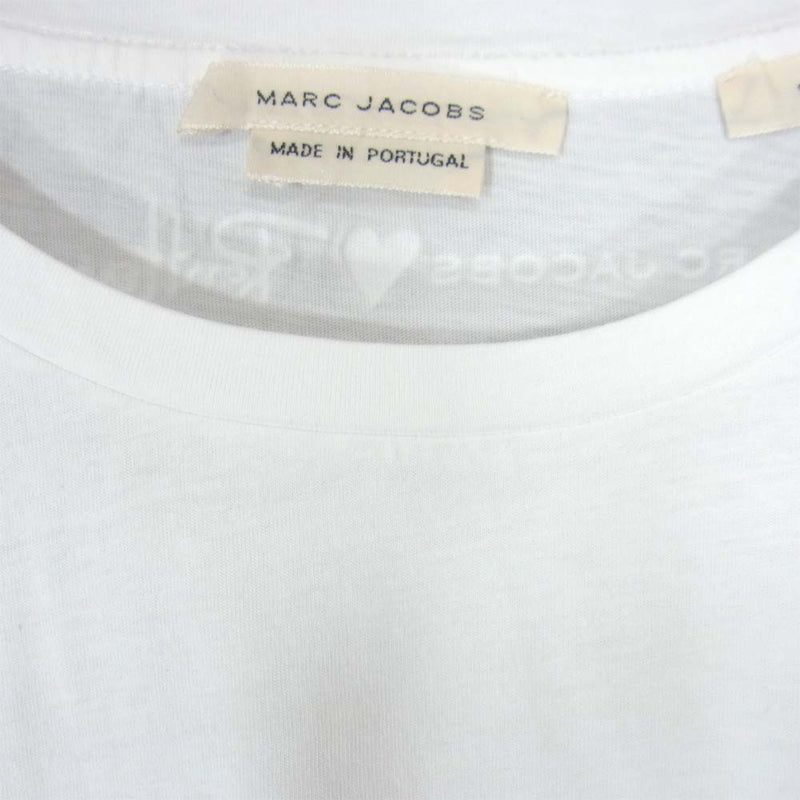 Ron Herman ロンハーマン 16SS × MARC JACOBS マークジェイコブス ロゴ 反転 プリント Tシャツ ホワイト系 S【美品】【中古】
