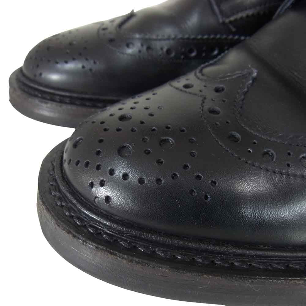 Tricker's トリッカーズ M2508 MOLTON モールトン レザー カントリー ブーツ ブラック系 6.5【中古】