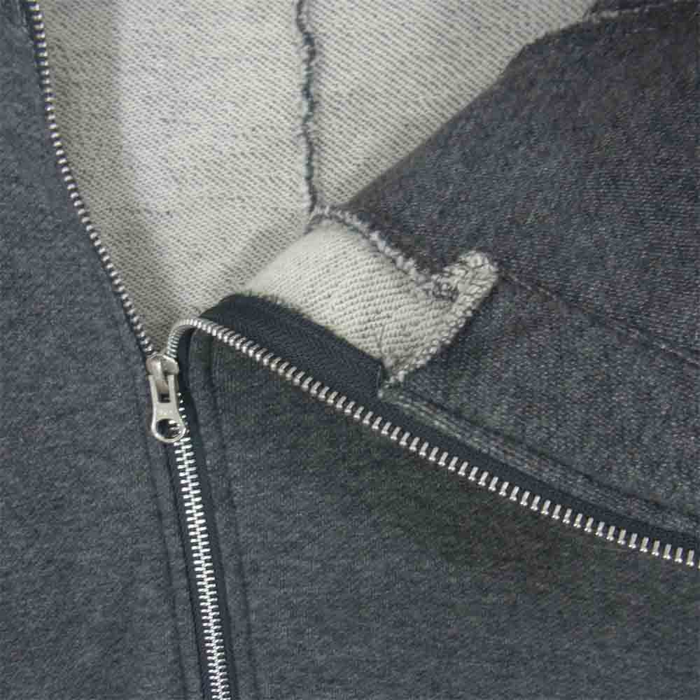 ZUCCa ズッカ CZ54JA687 スウェット ロング ジップ パーカー グレー グレー系 M【中古】