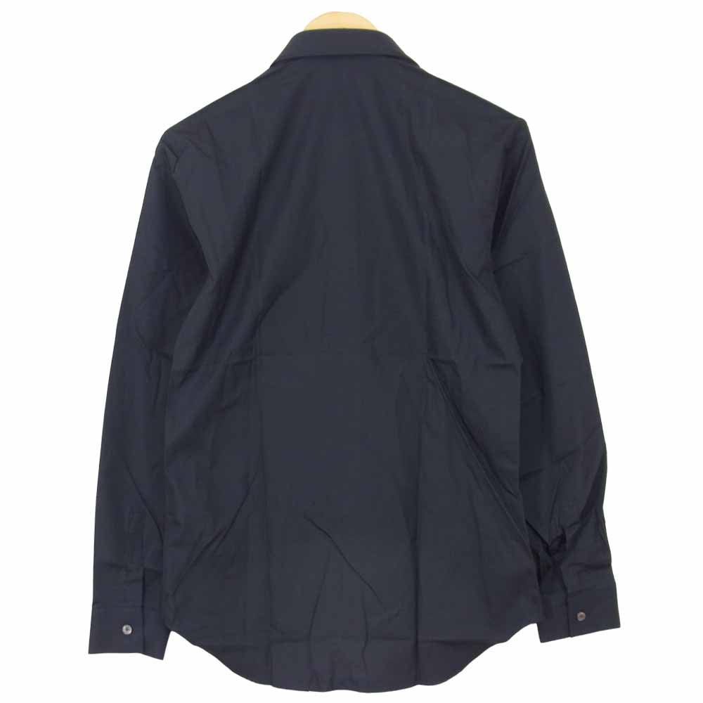 Dior ディオール NIKE ナイキ JORDAN BRAND AIR DIOR M.Woven Shirt ロゴ プリント 長袖 ドレスシャツ ネイビー系 39【新古品】【未使用】【中古】