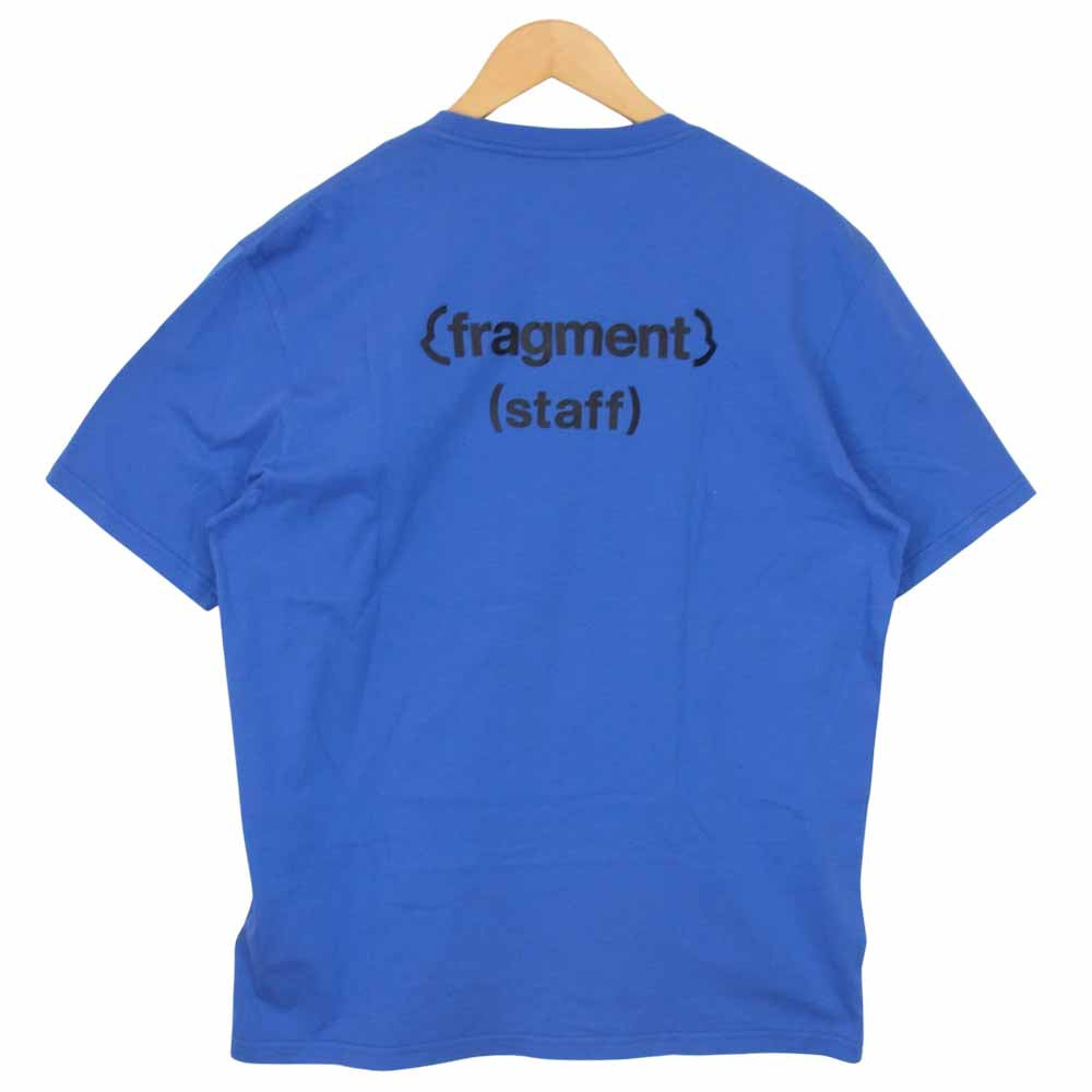 MONCLER モンクレール GENIUS ジーニアス × FRAGMENT フラグメント 国内正規品 staff スタッフ プリント Tシャツ ブルー系 M【美品】【中古】