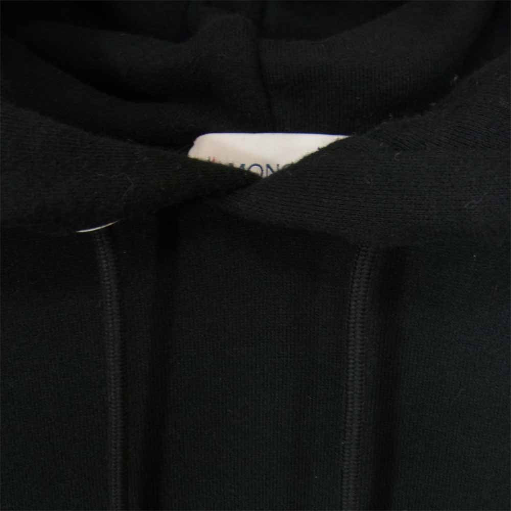 MONCLER モンクレール 18AW GENIUS ジーニアス × FRAGMENT フラグメント BACK STAGE プリント プルオーバー パーカー ブラック系 M【中古】