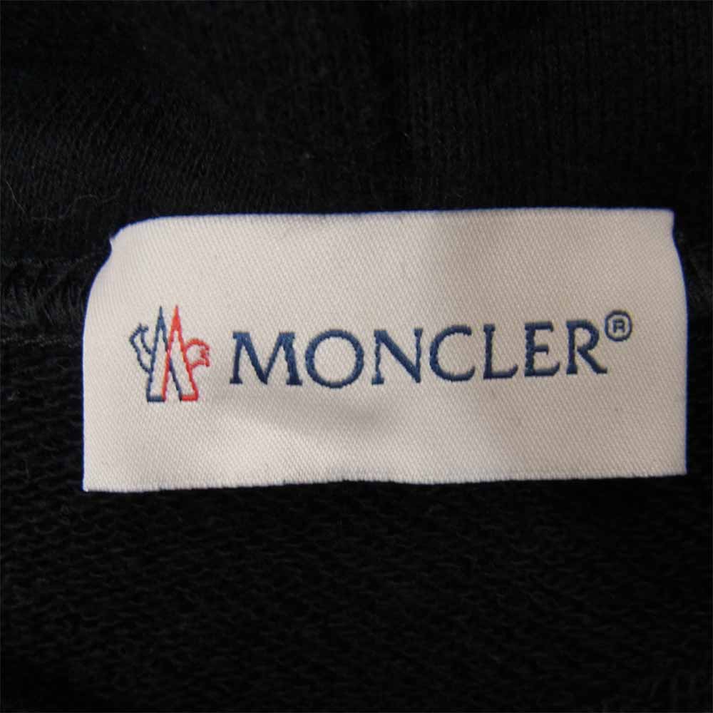 MONCLER モンクレール 18AW GENIUS ジーニアス × FRAGMENT フラグメント BACK STAGE プリント プルオーバー パーカー ブラック系 M【中古】