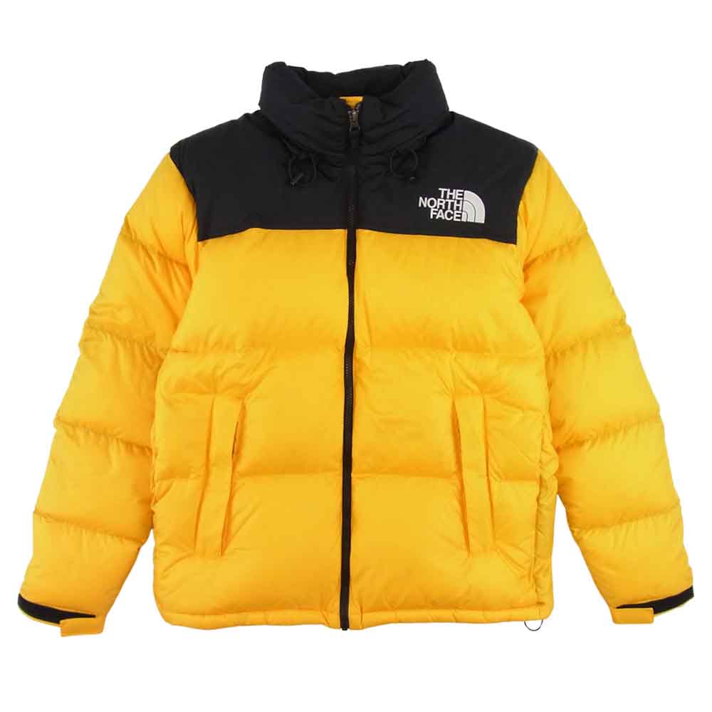 THE NORTH FACE ノースフェイス ND91841 国内正規品 Nuptse Jacket ヌプシ ダウン ジャケット イエロー系 ブラック系 M【中古】