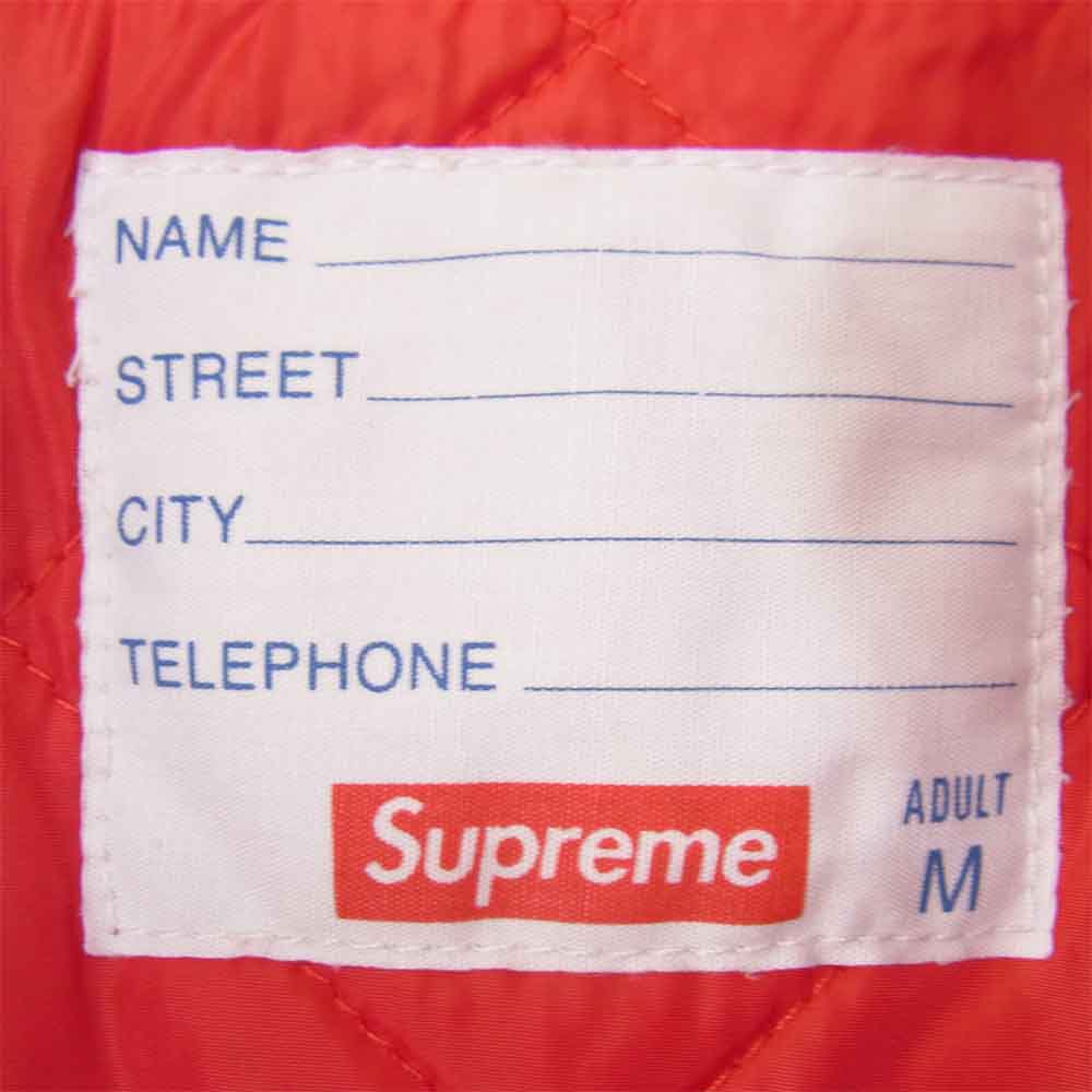 Supreme シュプリーム 21SS Twill Old English Varsity Jacket ツイル バーシティ ジャケット レッド系 M【新古品】【未使用】【中古】