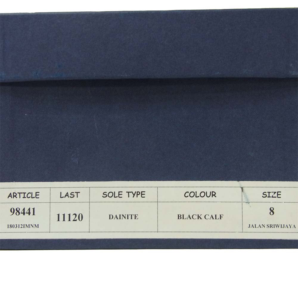 JALAN SRIWIJAYA ジャランスリウァヤ 98441 セミブローグ シューズ ブラック系 8【新古品】【未使用】【中古】