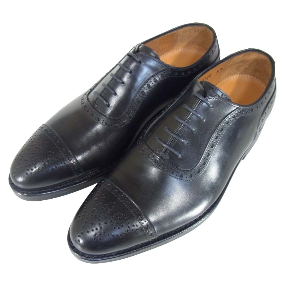 JALAN SRIWIJAYA ジャランスリウァヤ 98441 セミブローグ シューズ ブラック系 5【新古品】【未使用】【中古】