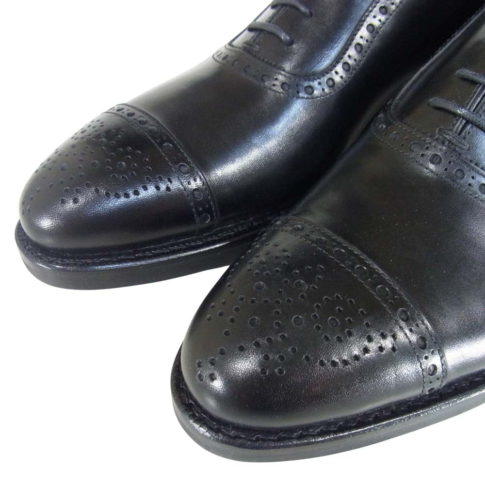 JALAN SRIWIJAYA ジャランスリウァヤ 98441 セミブローグ シューズ ブラック系 5【新古品】【未使用】【中古】