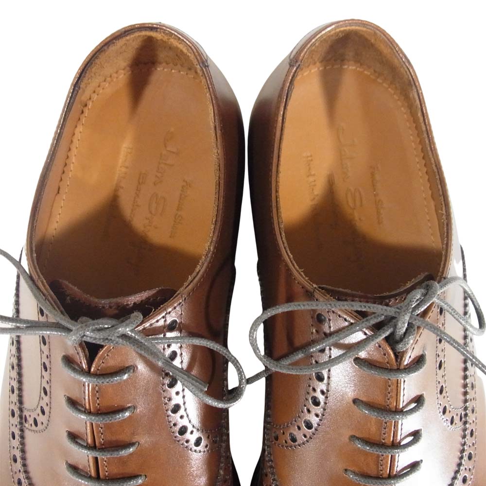 JALAN SRIWIJAYA ジャランスリウァヤ 98409 ストレートチップ ビジネス シューズ CuoioCalf 6.5【新古品】【未使用】【中古】