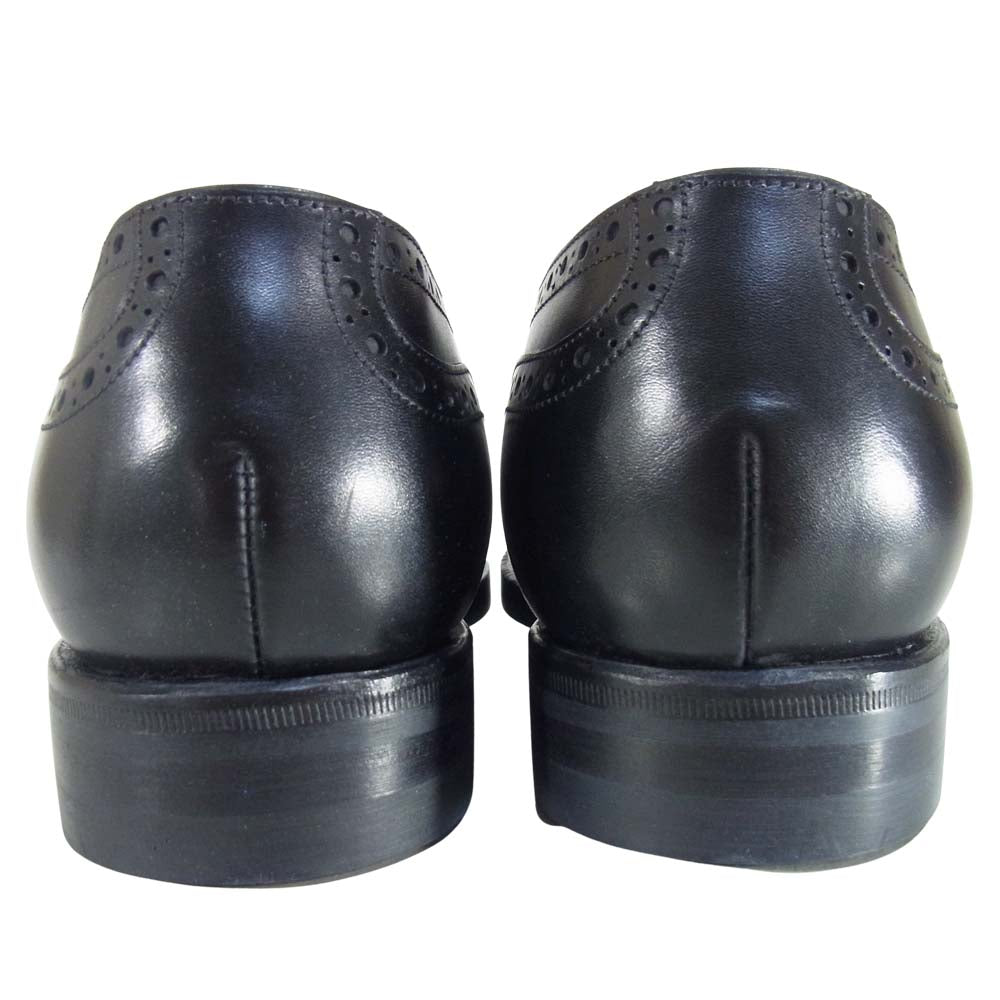 JALAN SRIWIJAYA ジャランスリウァヤ 98441 セミブローグ シューズ ブラック系 6.5【新古品】【未使用】【中古】
