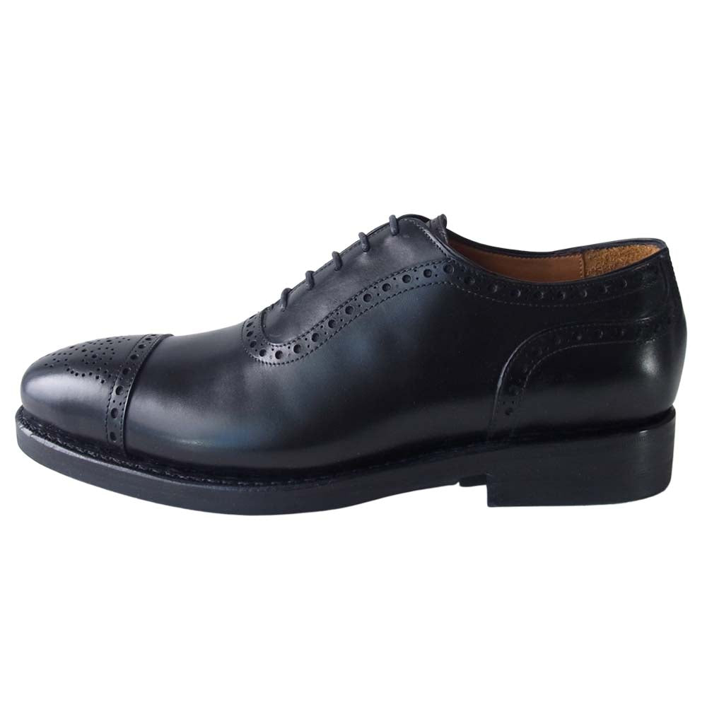 JALAN SRIWIJAYA ジャランスリウァヤ 98441 セミブローグ シューズ ブラック系 5.5【新古品】【未使用】【中古】