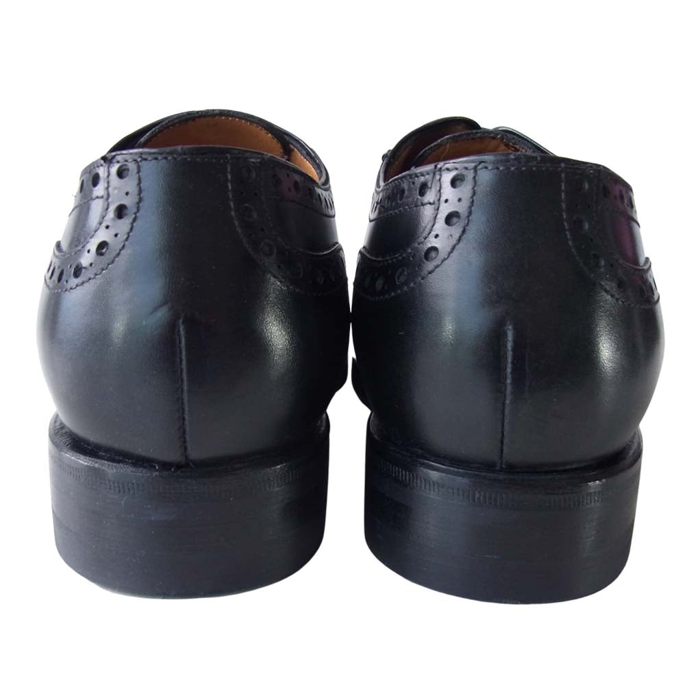 JALAN SRIWIJAYA ジャランスリウァヤ 98441 セミブローグ シューズ ブラック系 5.5【新古品】【未使用】【中古】