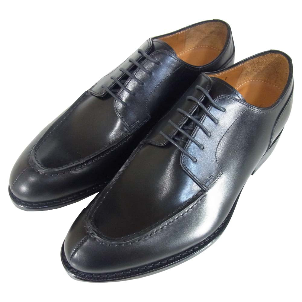JALAN SRIWIJAYA ジャランスリウァヤ 98490 Uチップ ビジネス シューズ ブラック系 7【新古品】【未使用】【中古】