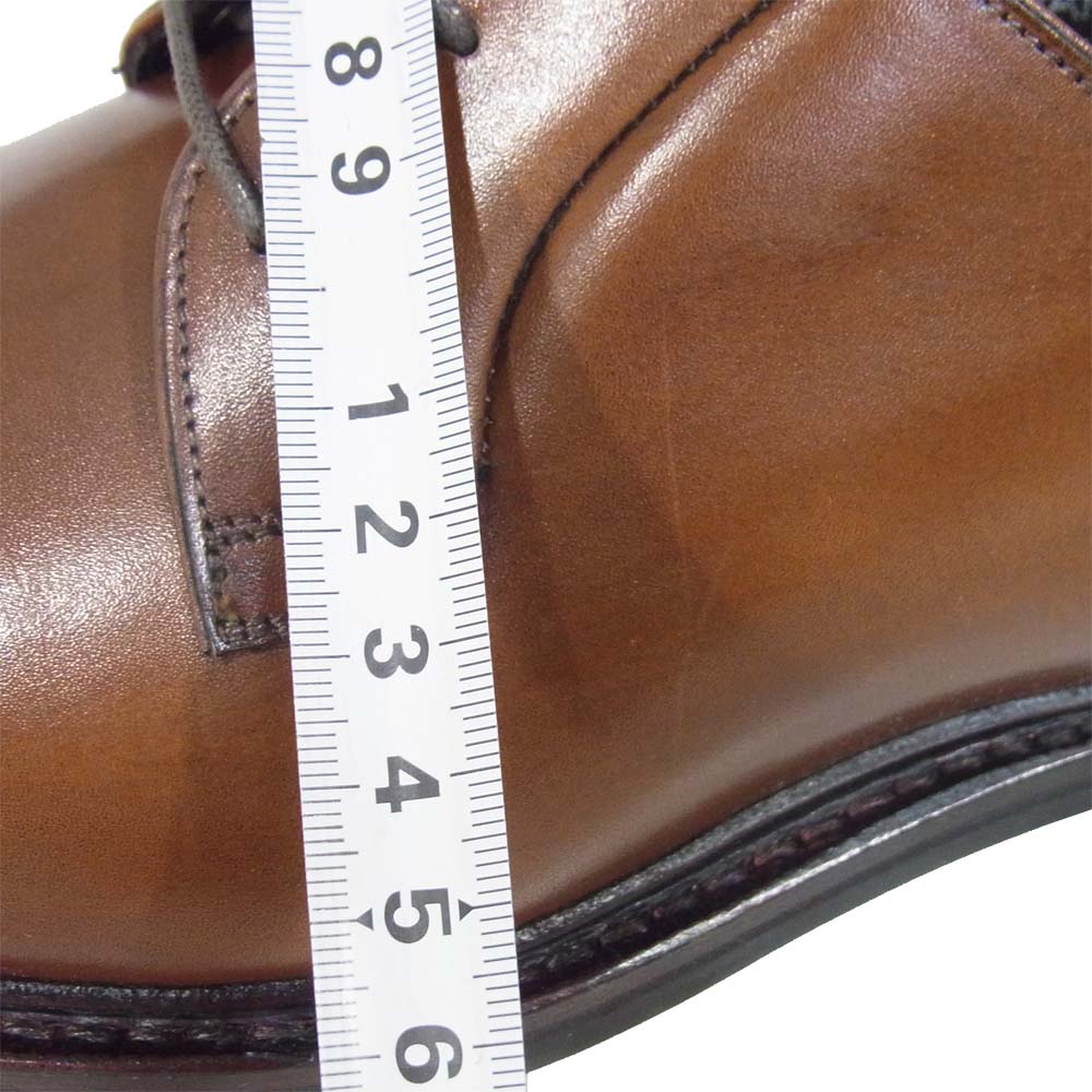 JALAN SRIWIJAYA ジャランスリウァヤ 98651 プレーントゥ ビジネス シューズ CuoioCalf 7.5【新古品】【未使用】【中古】