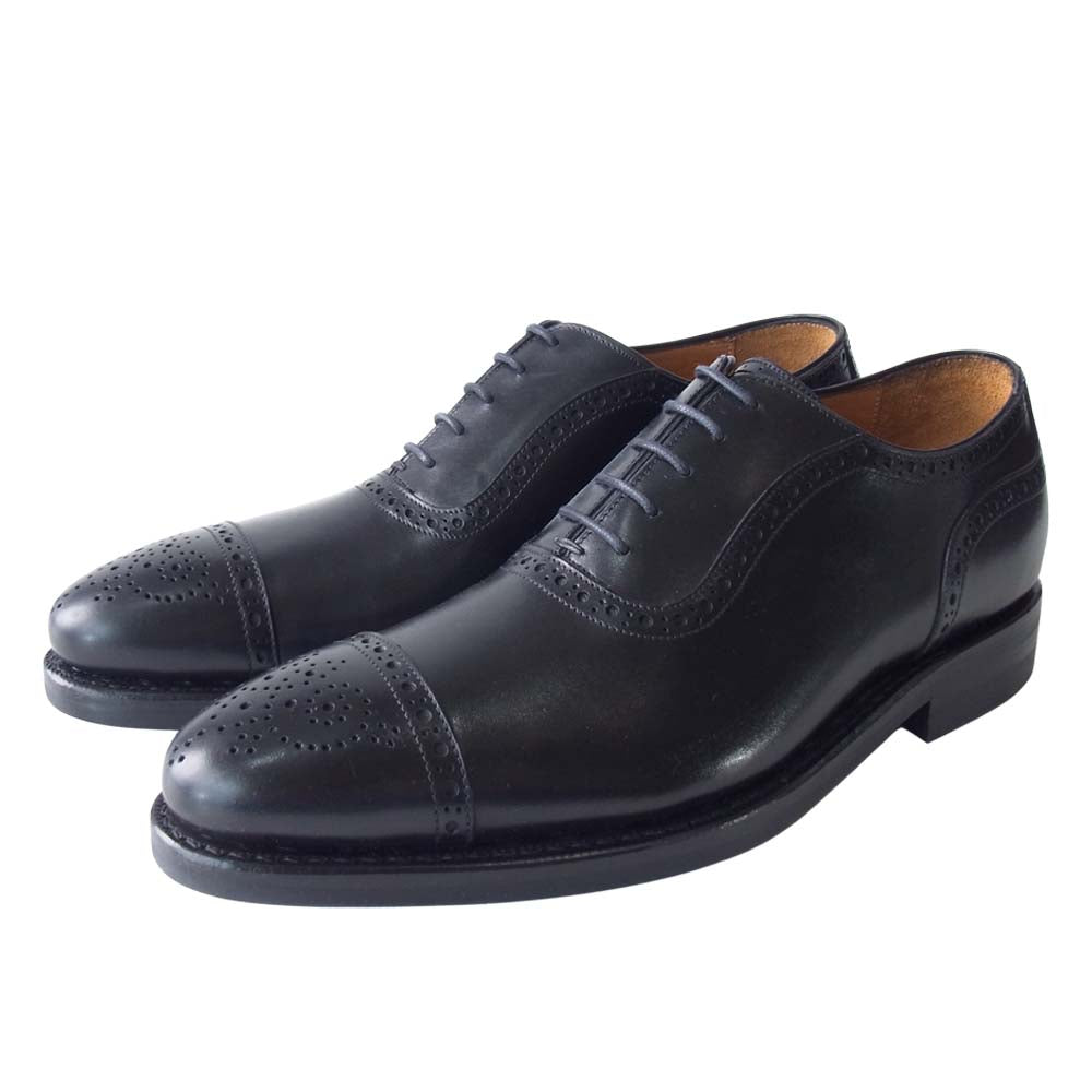 JALAN SRIWIJAYA ジャランスリウァヤ 98441 セミブローグ シューズ ブラック系 6【新古品】【未使用】【中古】