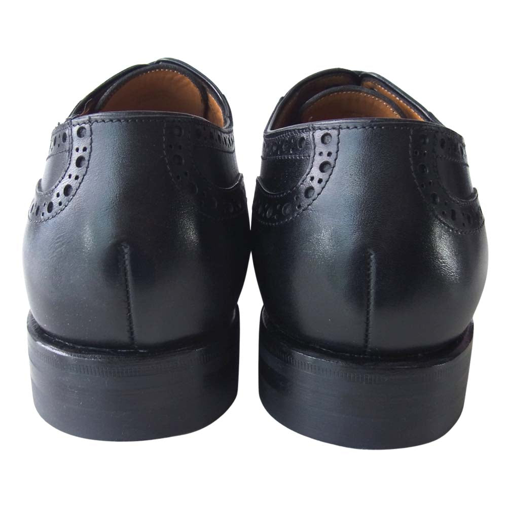 JALAN SRIWIJAYA ジャランスリウァヤ 98441 セミブローグ シューズ ブラック系 6【新古品】【未使用】【中古】