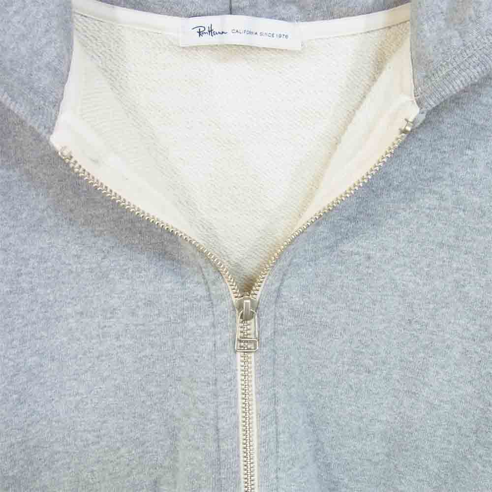 Ron Herman ロンハーマン ジップパーカー ジップ パーカー コットン 日本製 グレー系 S【中古】