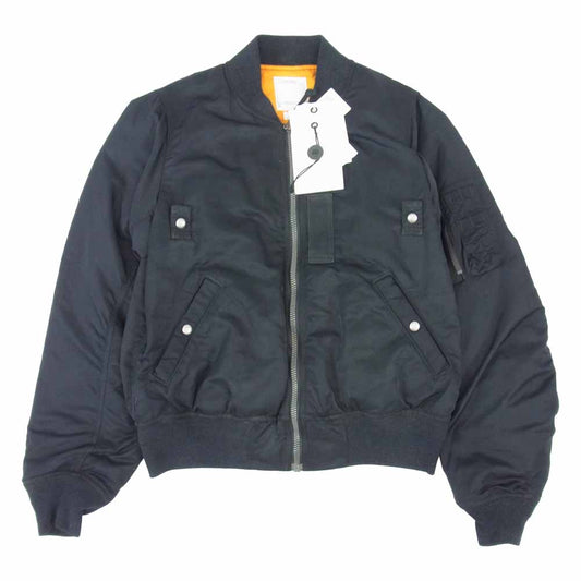 VISVIM ビズビム 20AW 0120205013018 THORSON 高密度 アーミーツイル フライト ジャケット ブラック ブラック系 1【新古品】【未使用】【中古】