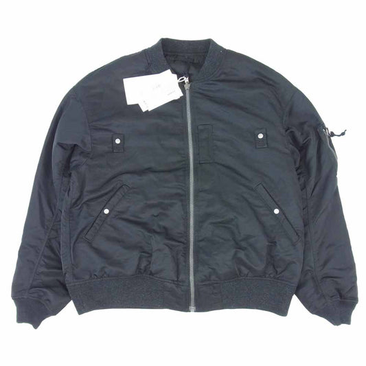 VISVIM ビズビム 21SS 0121105013019 THORSONⅡ 高密度 アーミーツイル フライト ジャケット ブラック ブラック系 4【新古品】【未使用】【中古】