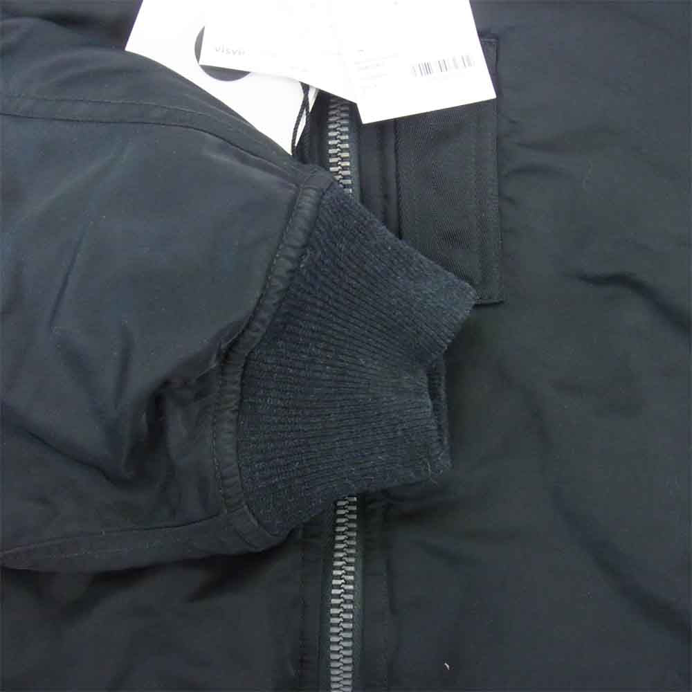 VISVIM ビズビム 21SS 0121105013019 THORSONⅡ 高密度 アーミーツイル フライト ジャケット ブラック ブラック系 4【新古品】【未使用】【中古】