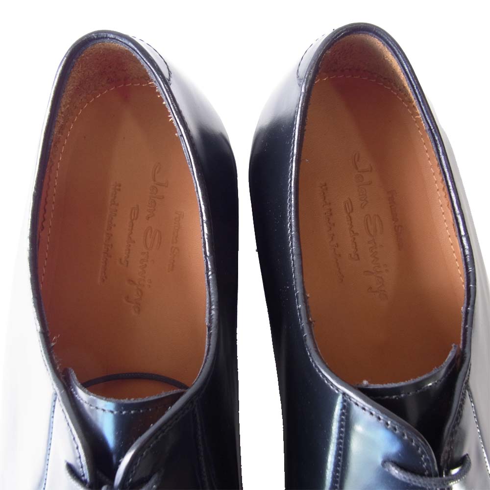 JALAN SRIWIJAYA ジャランスリウァヤ 98348 プレーントゥ ビジネス シューズ ブラック系 8.5【新古品】【未使用】【中古】