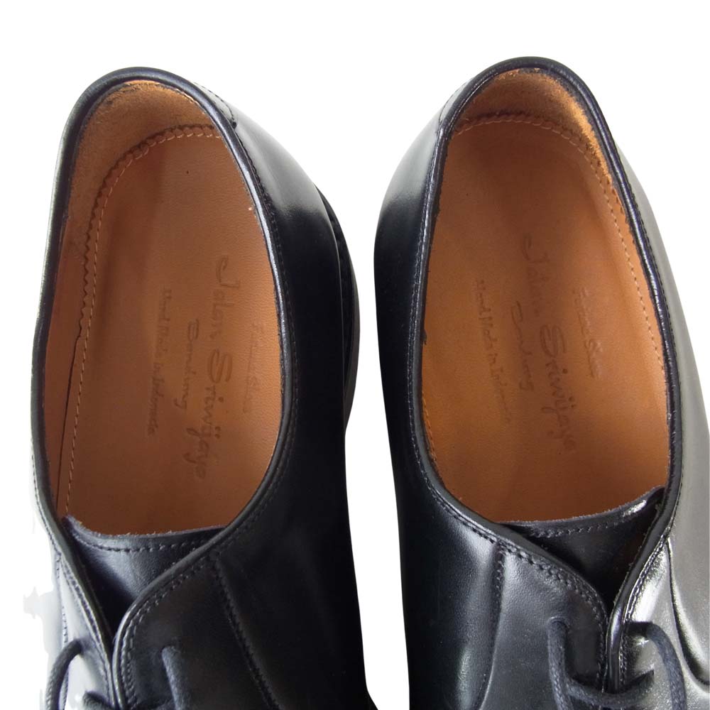 JALAN SRIWIJAYA ジャランスリウァヤ 98348 プレーントゥ ビジネス シューズ ブラック系 6.5【新古品】【未使用】【中古】