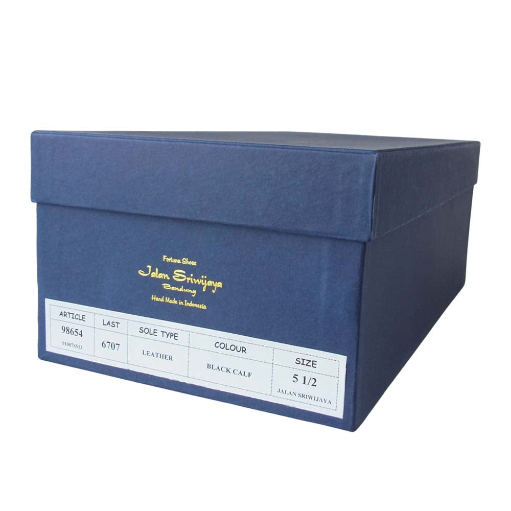 JALAN SRIWIJAYA ジャランスリウァヤ 98654 ストレートチップ ビジネス シューズ ブラック系 5.5【新古品】【未使用】【中古】