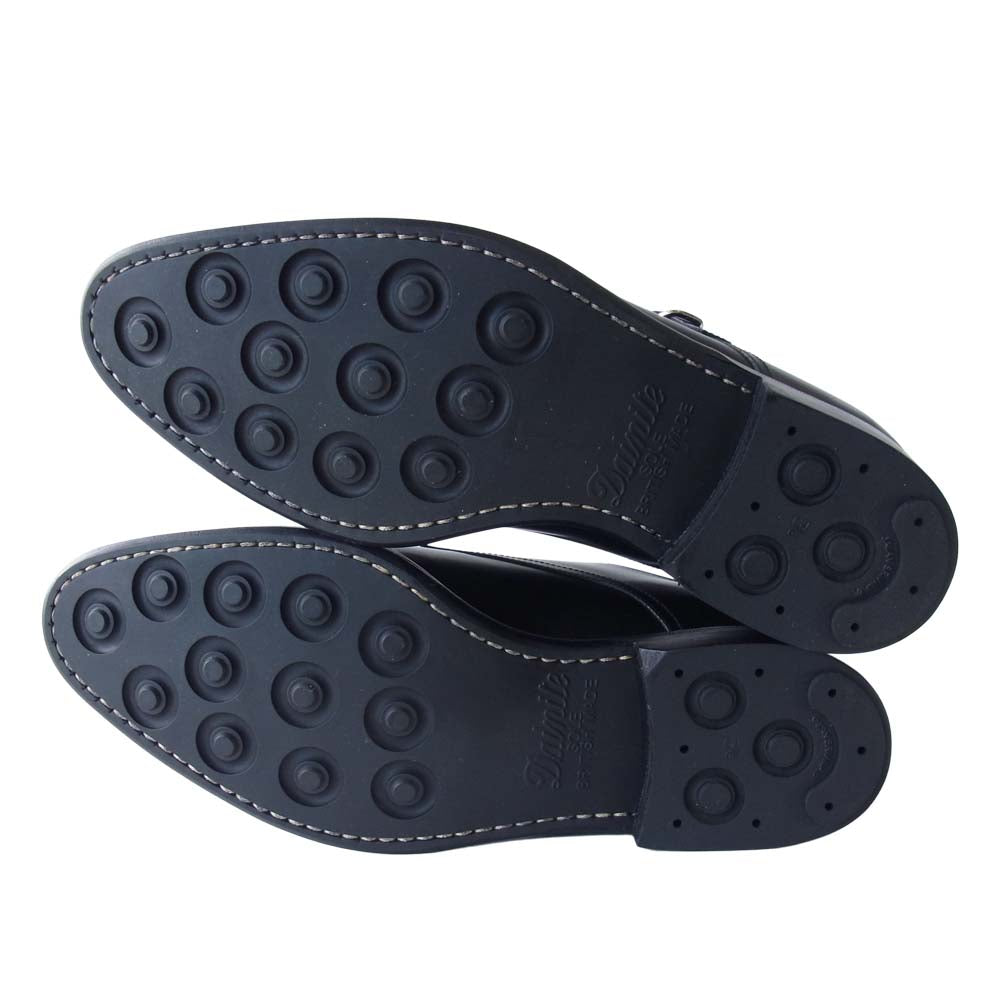 JALAN SRIWIJAYA ジャランスリウァヤ 98374 ダブルモンク ビジネス シューズ ブラック系 6.5【新古品】【未使用】【中古】