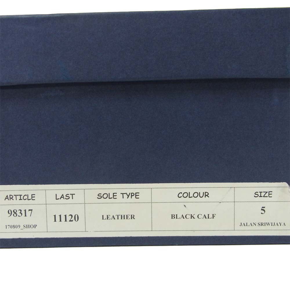 JALAN SRIWIJAYA ジャランスリウァヤ 98317 ストレートチップ ビジネス シューズ ブラック系 5【新古品】【未使用】【中古】