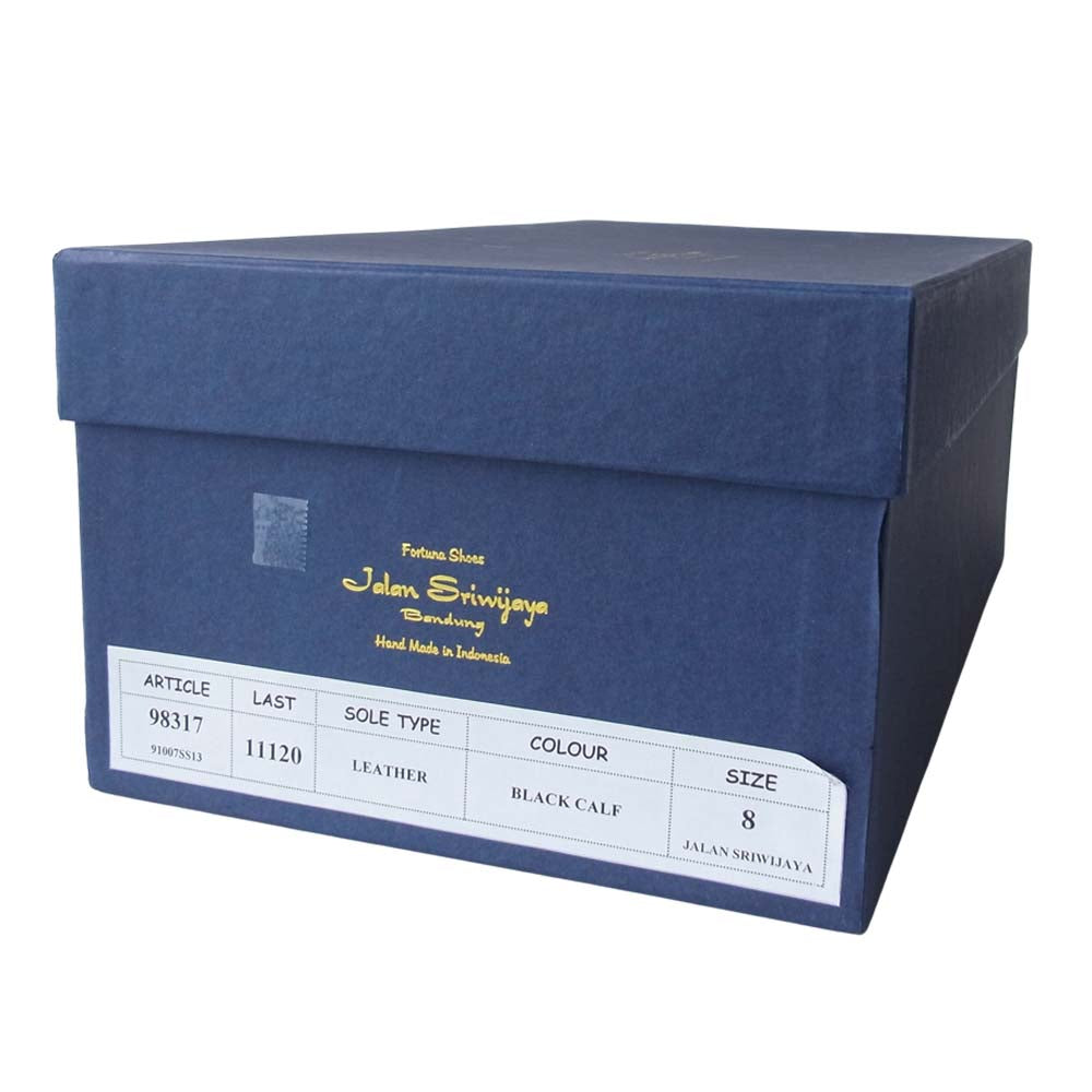 JALAN SRIWIJAYA ジャランスリウァヤ 98317 ストレートチップ ビジネス シューズ ブラック系 8【新古品】【未使用】【中古】