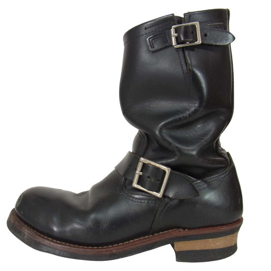 RED WING レッドウィング 2268 Engineer Boots スチール トゥ エンジニア ブーツ ブラック系 9D【中古】