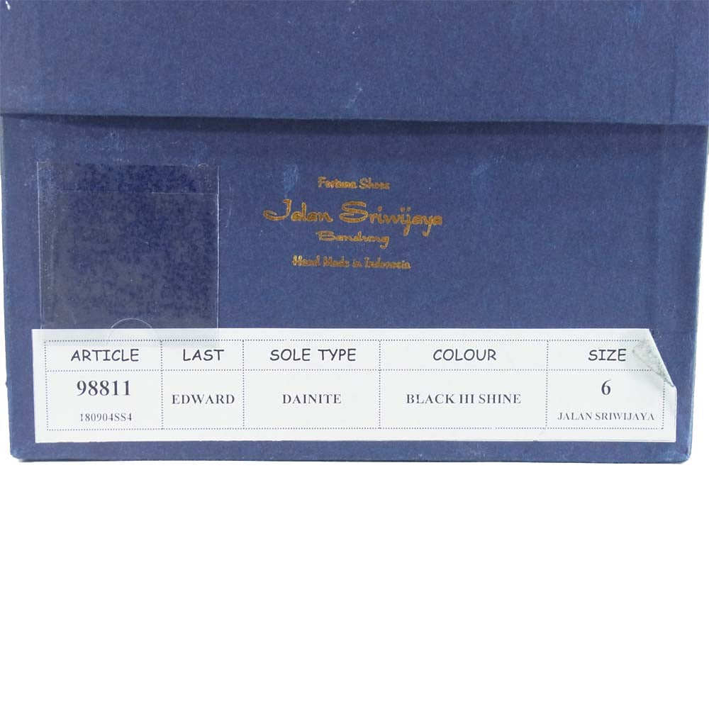 JALAN SRIWIJAYA ジャランスリウァヤ 98811 タッセルローファー シューズ ブラック系 6【新古品】【未使用】【中古】