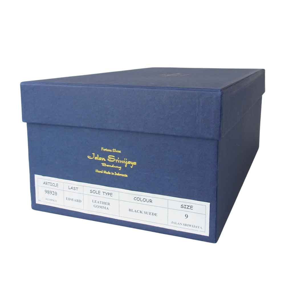 JALAN SRIWIJAYA ジャランスリウァヤ 98920 サイドエラスティック スリッポン シューズ ブラック系 9【新古品】【未使用】【中古】