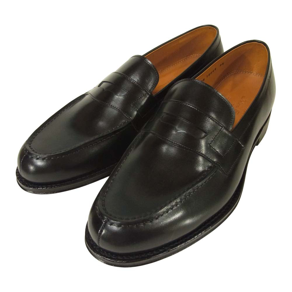 JALAN SRIWIJAYA ジャランスリウァヤ 98589 コインローファー シューズ レザー ブラック系 8.5【新古品】【未使用】【中古】