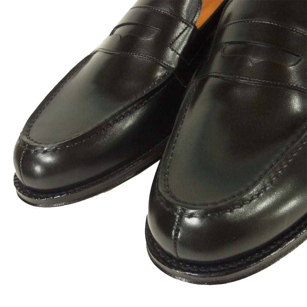 JALAN SRIWIJAYA ジャランスリウァヤ 98589 コインローファー シューズ レザー ブラック系 8.5【新古品】【未使用】【中古】