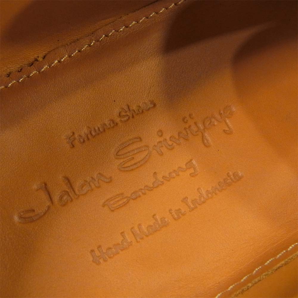 JALAN SRIWIJAYA ジャランスリウァヤ 98589 コインローファー シューズ レザー ブラック系 8.5【新古品】【未使用】【中古】