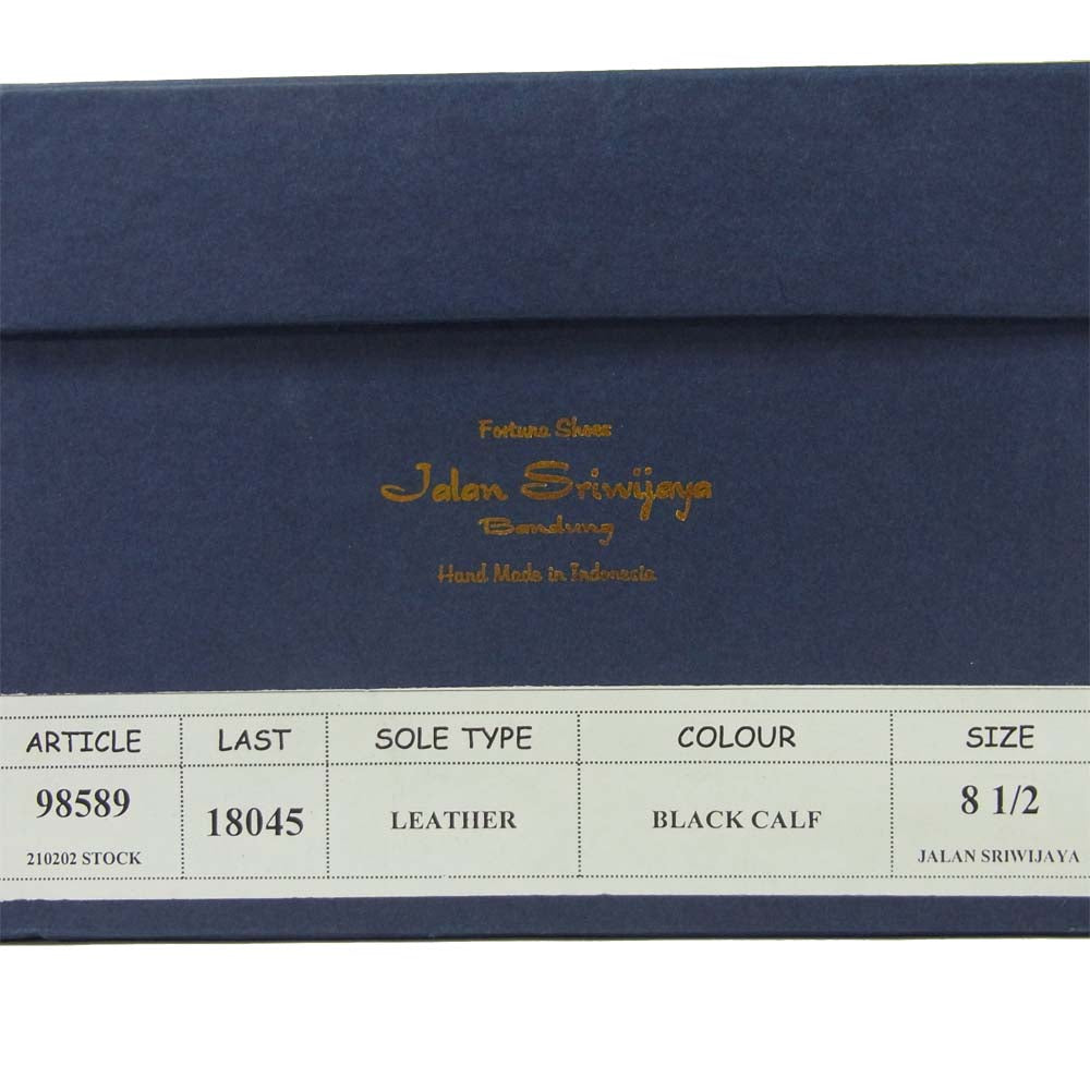 JALAN SRIWIJAYA ジャランスリウァヤ 98589 コインローファー シューズ レザー ブラック系 8.5【新古品】【未使用】【中古】