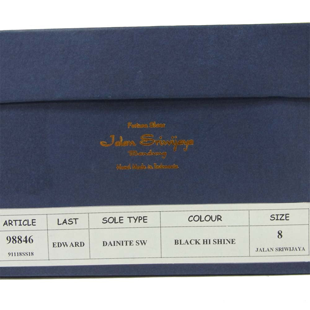 JALAN SRIWIJAYA ジャランスリウァヤ 98846 ウィングチップ ビジネスシューズ ブラック系 8【新古品】【未使用】【中古】