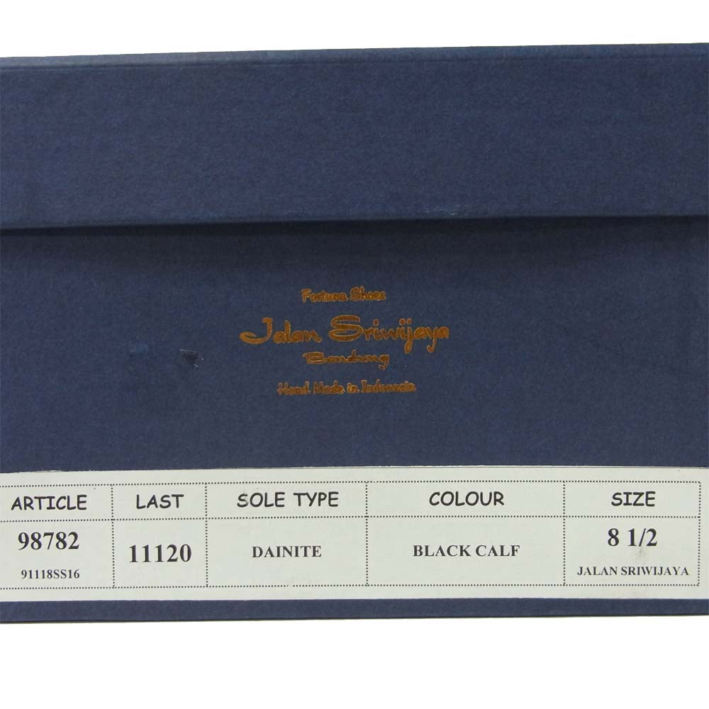 JALAN SRIWIJAYA ジャランスリウァヤ 98782 ストレートチップ ビジネスシューズ ブラック系 8.5【新古品】【未使用】【中古】