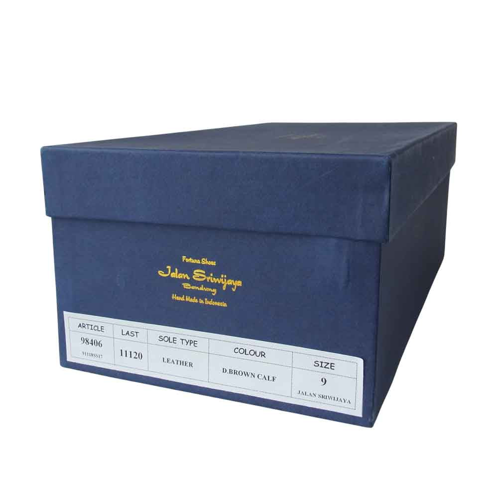 JALAN SRIWIJAYA ジャランスリウァヤ 98406 プレーントゥ ビジネスシューズ ブラウン系 9【新古品】【未使用】【中古】