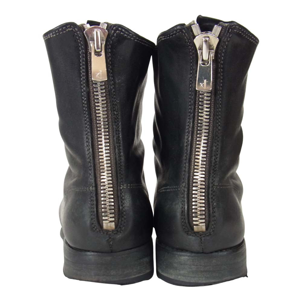 GUIDI グイディ バック ジップ ブーツ ブラック系 41【中古】
