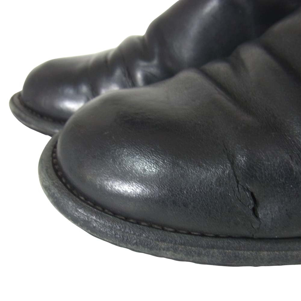 GUIDI グイディ バック ジップ ブーツ ブラック系 41【中古】
