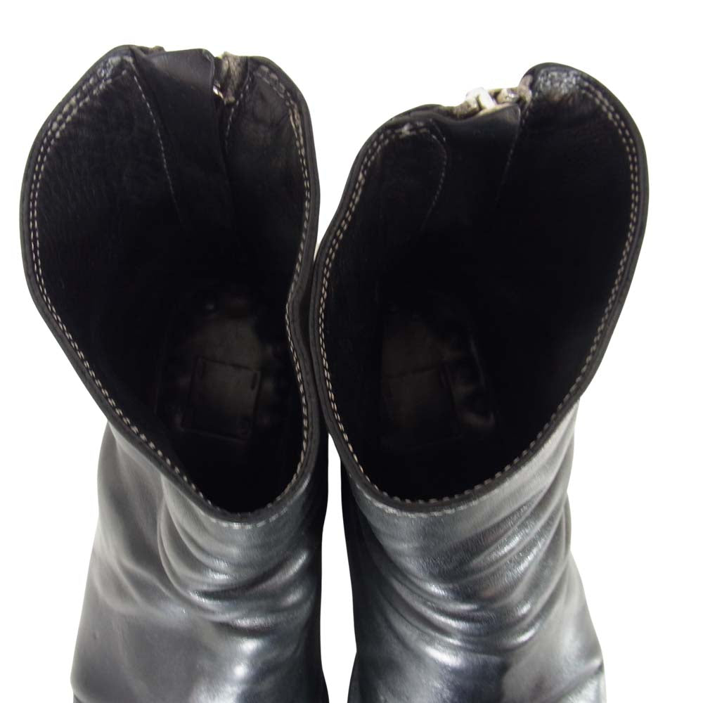 GUIDI グイディ バック ジップ ブーツ ブラック系 41【中古】