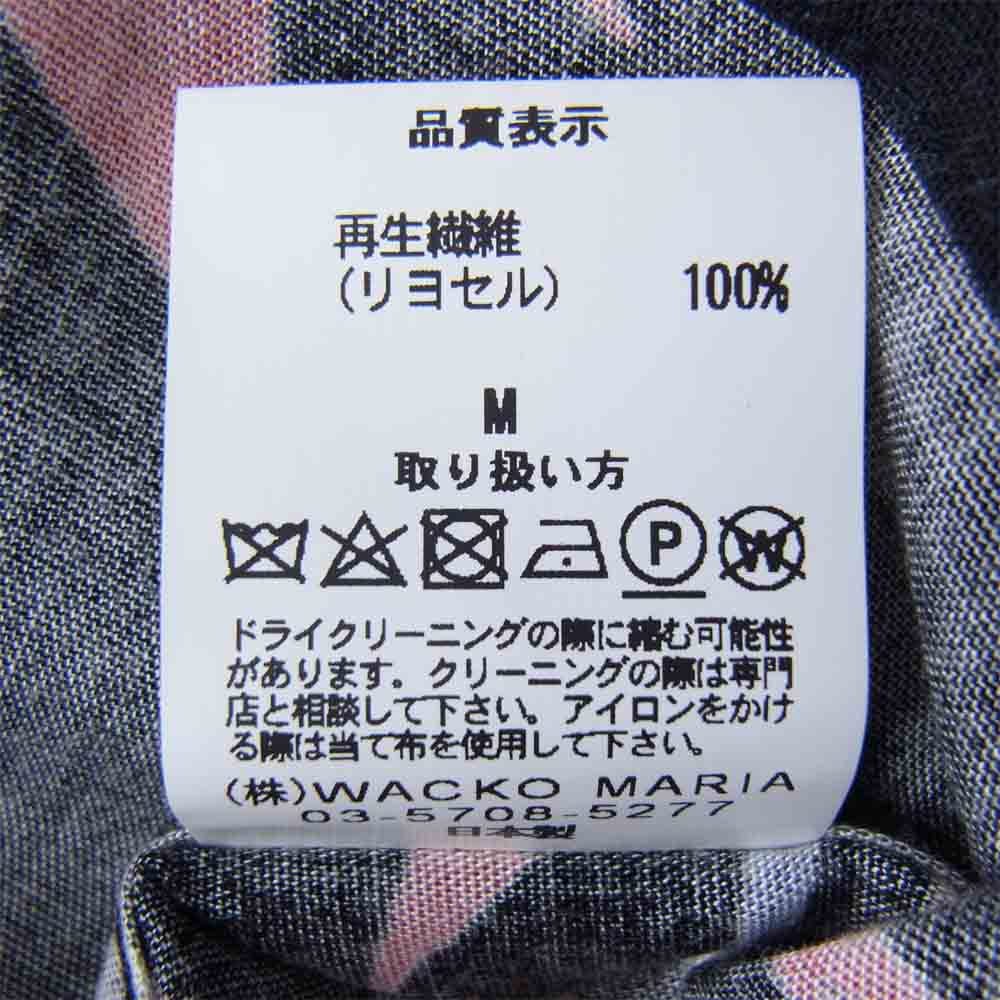 WACKO MARIA ワコマリア 18SS BIRD OF PARADISE S/S HAWAIIAN SHIRT 極楽鳥 ハワイアン シャツ ブラック系 M【中古】