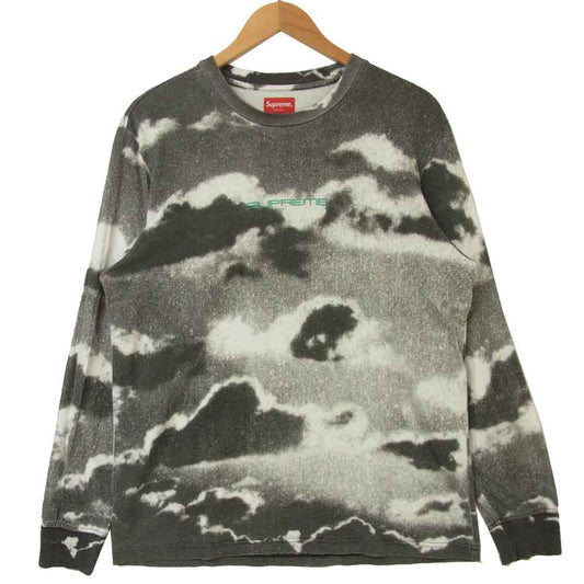 Supreme シュプリーム 19SS Clouds L/S Top クラウド ロングスリーブ LS 長袖 Tシャツ コットン グレー系 S【中古】
